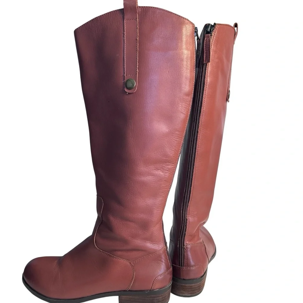 Array Derby Leather Knee High Riding Boots 8.5 N
